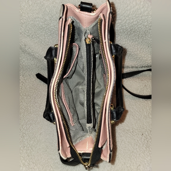 STEVE MADDEN Crossbody Pink Gray Pocketbook Handbag Purse Shoulder Bag - Picture 4 of 5